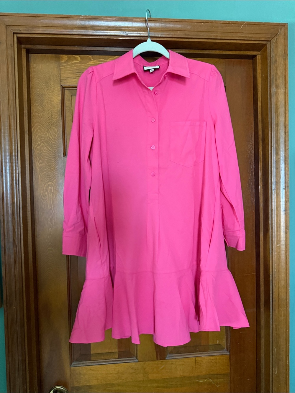 Tuckernuck Hot Pink Shirt Dress